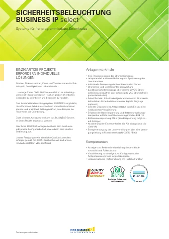 Erste Seite des BUSINESS-Gesamtkatalogs